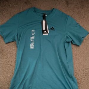 Adidas Men's Teal Short Sleeve Tee